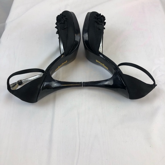 Unlisted Black Size 9.5 Ankle Strap High Heels - Picture 2 of 6